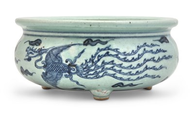 Lot 250 - A Chinese Blue and White and Pale Celadon...
