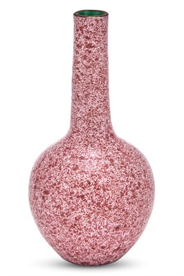 Lot 259 - A Small Chinese Mottled Pink-Glazed Porcelain...