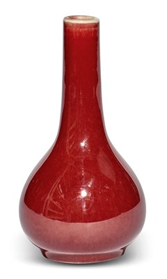 Lot 260 - A Chinese Oxblood Red Glazed Porcelain Bottle...
