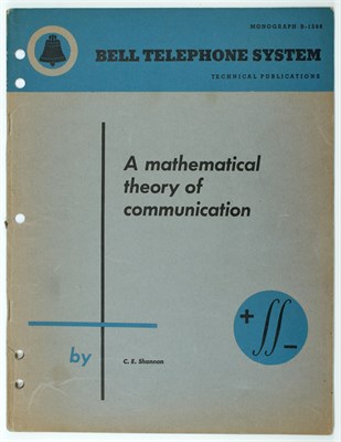 Lot 147 - [COMPUTERS] SHANNON, C.[LAUDE] E.[LWOOD]. A...