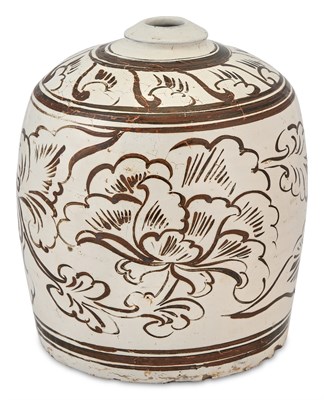 Lot 244 - A Rare and Large Chinese Cizhou Truncated...