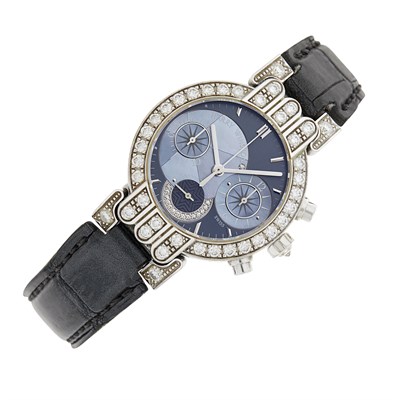 Lot 44 - Harry Winston White Gold and Diamond 'Premier' Chronograph Wristwatch, Ref. 200UCQ32W