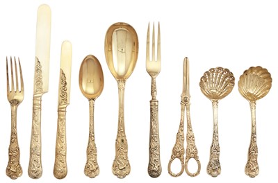 Lot 162 - Victorian Sterling Silver-Gilt Bacchanalian...
