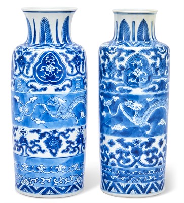 Lot 136 - A Matched Pair of Chinese Blue and White...