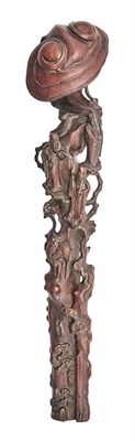 Lot 285 - A Chinese Carved Boxwood Ruyi Scepter Qing...