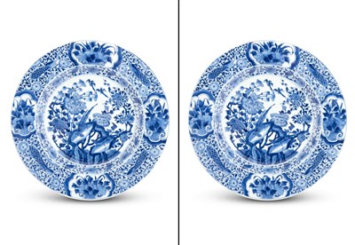 Lot 143 - A Pair of Chinese Blue and White Porcelain Chargers
