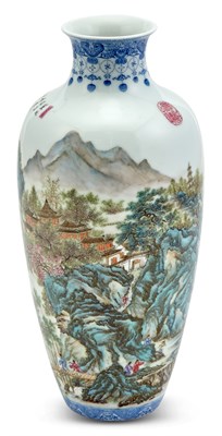 Lot 204 - A Fine Chinese Enameled Porcelain Vase...