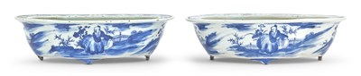 Lot 169 - A Pair of Chinese Blue and White Porcelain...