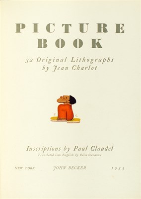 Lot 184 - CHARLOT, JEAN Picture Book: 32 Original...