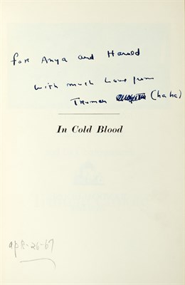 Lot 99 - CAPOTE, TRUMAN In Cold Blood. New York: [1965]....
