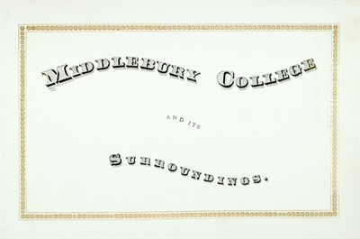 Lot 43 - [MIDDLEBURY COLLEGE] A fine photographic album...