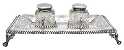 Lot 168 - Victorian Sterling Silver and Cut Glass...