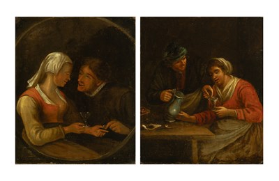 Lot 74 - Dutch School 19th Century Tavern Scenes: Two...