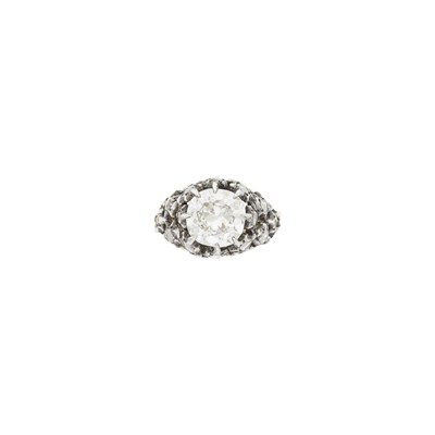 Lot 79 - Buccellati Silver, Gold and Diamond Ring