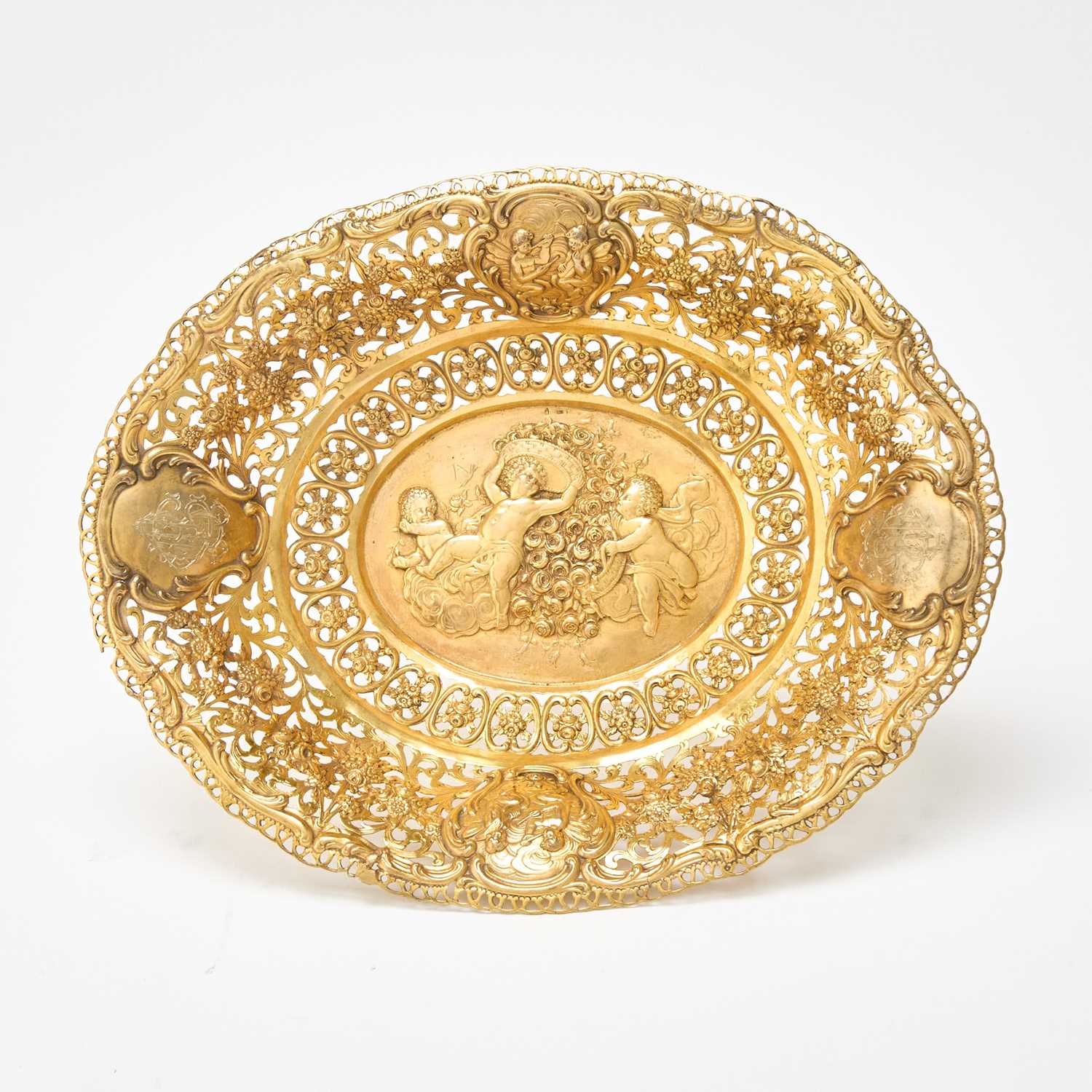 Lot 33 - German Reticulated Silver-Gilt Bowl