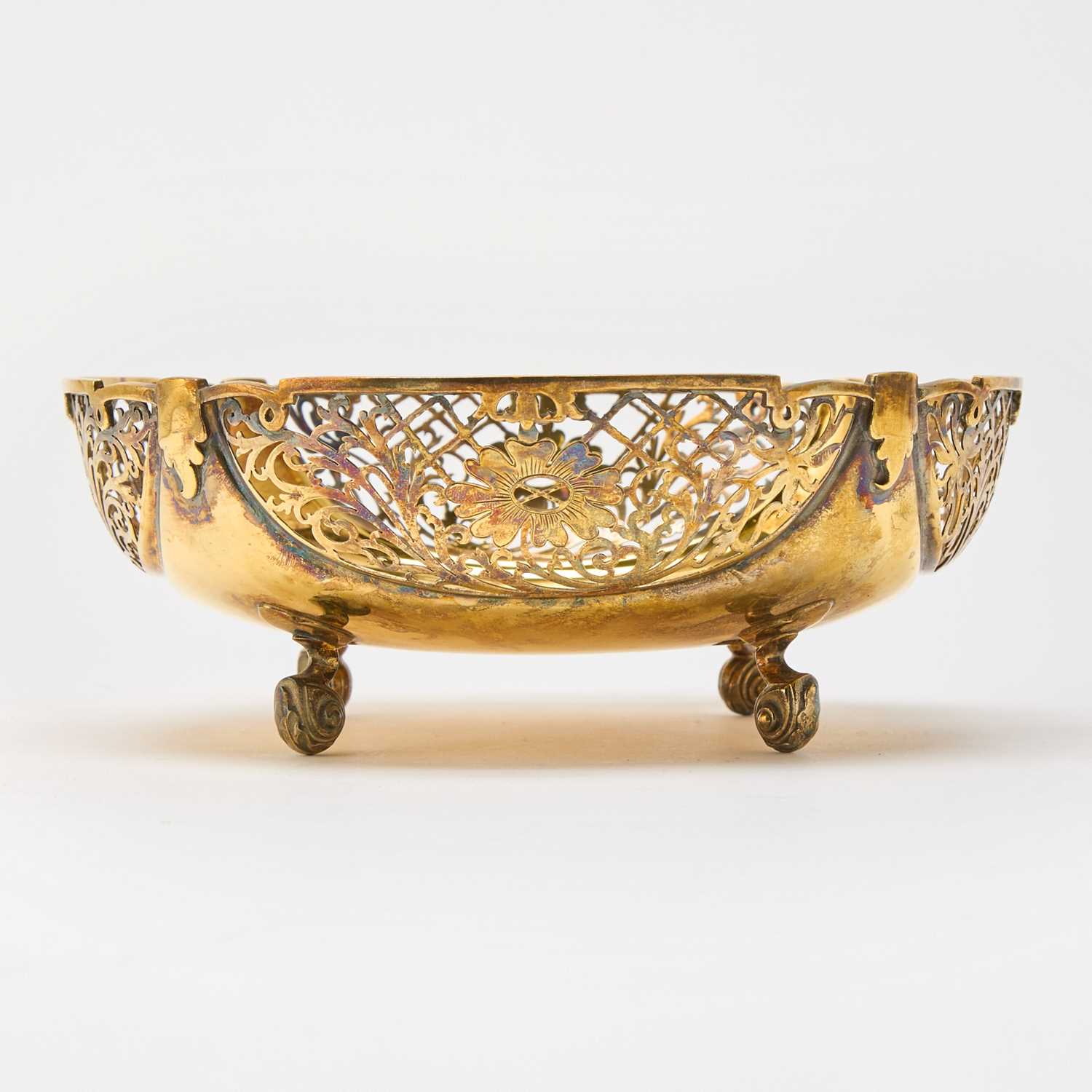 Lot 32 - English Silver-Gilt Footed Bowl