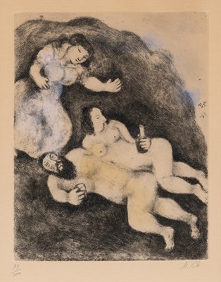 Lot 26 - Marc Chagall (1887-1985) LOT AND HIS DAUGHTERS...