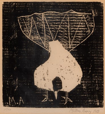 Lot 8 - Milton Avery (1885-1965) FANTAIL PIGEON (LUNN...