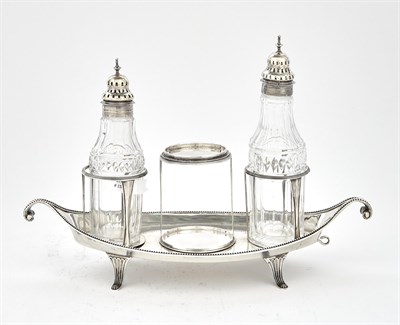 Lot 177 - George III Sterling Silver Cruet Set