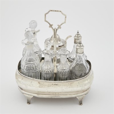 Lot 172 - George III Sterling Silver Cruet Frame
