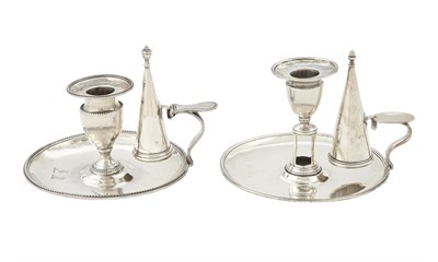 Lot 181 - Two George III Sterling Silver Chambersticks