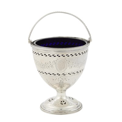 Lot 163 - George III Sterling Silver Sugar Basket