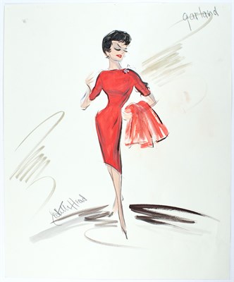 Lot 2077 - EDITH HEAD (1897-1981) Original costume design...