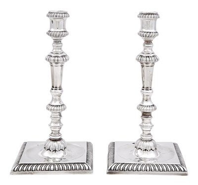 Lot 104 - Pair of George III Sterling Silver...