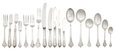 Lot 179 - Assembled Elizabeth II Sterling Silver Lace...