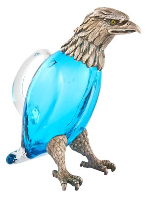 Lot 165 - Novelty Silver Plated Eagle-Form Claret Jug...