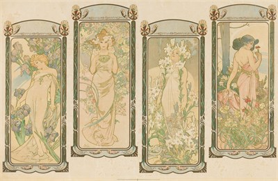 Lot 130 - Alphonse Mucha (1860-1939) LES FLEURS (SEE...