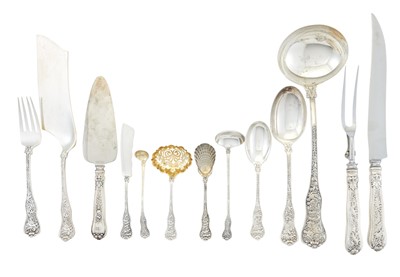 Lot 141 - Group of Tiffany & Co. Sterling Silver "Olympian" Pattern Serving Pieces