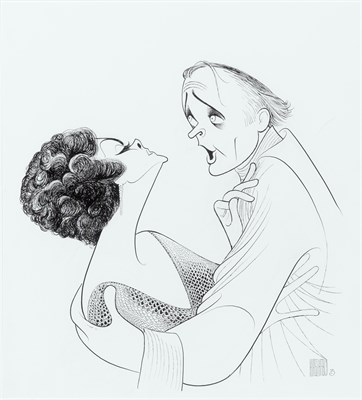 Lot 2080 - AL HIRSCHFELD (1903-2003) Elizabeth Taylor and...