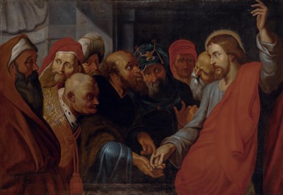 Lot 12 - Follower of Sir Peter Paul Rubens The Tribute...