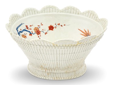 Lot 96 - Chelsea Porcelain 'Kakiemon' Oval Basket