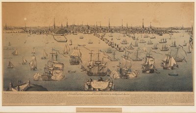 Lot 23 - A fine large format view of Boston