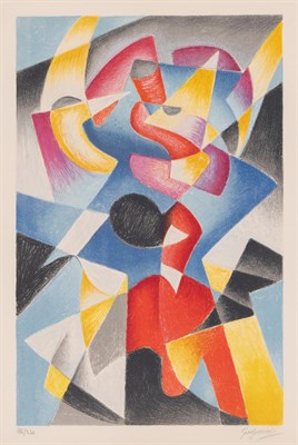 Lot 185 - Gino Severini (1883-1966) COMPOSITION (MELONI...