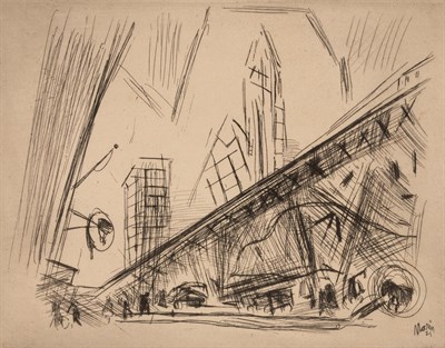 Lot 108 - John Marin (1870-1953) DOWNTOWN NEW YORK, THE...