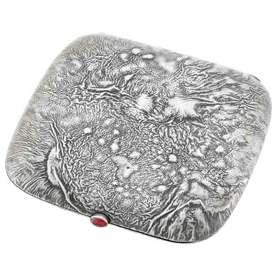 Lot 1138 - Russian Silver Samorodok Cigarette Case...