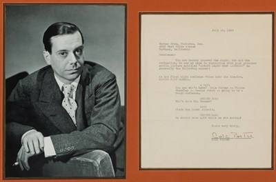 Lot 2117 - The Collection of Nancy Salisbury COLE PORTER...