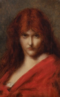 Lot 18 - Attributed to Jean Jacques Henner Tête de...