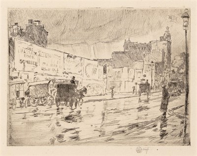 Lot 54 - Childe Hassam (1859-1935) THE BILLBOARDS, NEW...