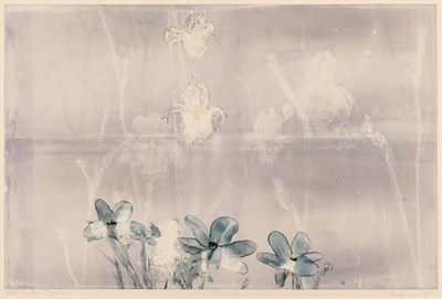Lot 110 - Michael Mazur (1935-2009) WHITE IRIS BLUE...