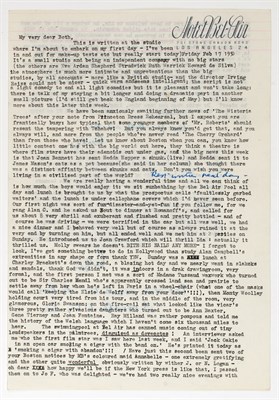 Lot 16 - A long entertaining letter signed from Emlyn Williams