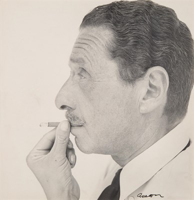 Lot 67 - AVEDON, RICHARD Harold Arlen smoking. Circa...