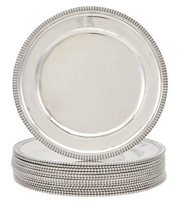 Lot 1248 - Set of Fourteen Victorian Sterling Silver...