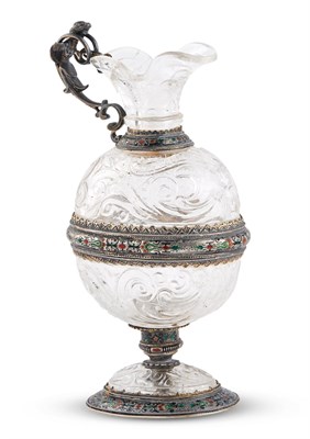 Lot 1170 - Austrian Silver and Enamel Mounted Rock...