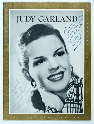 Lot 2059 - JUDY GARLAND Inscription to Harold Arlen from...
