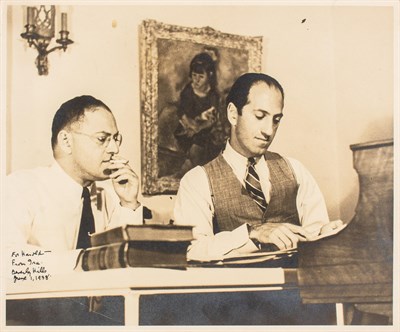 Lot 142 - GERSHWIN, IRA Photograph depicting Ira and...