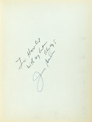 Lot 2031 - IRVING BERLIN (1888-1989) Inscription to...